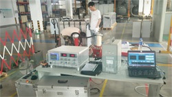 國電西高為寧波電器公司調(diào)試無局放試驗(yàn)裝置